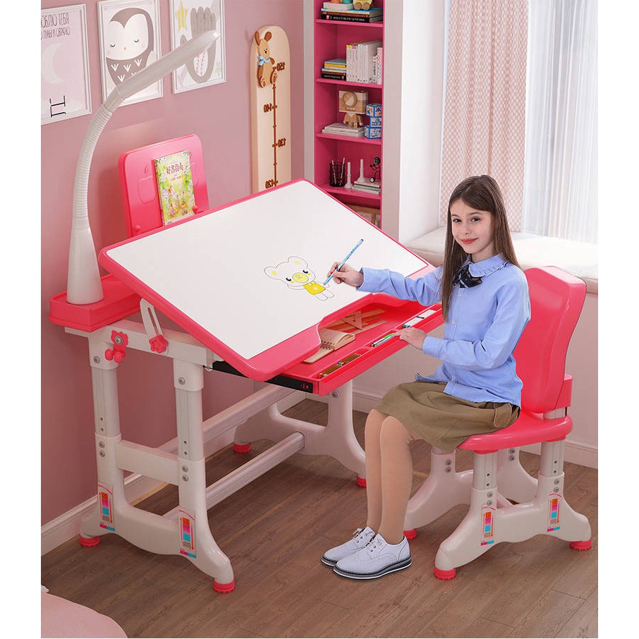 Bộ Bàn Ghế Học Sinh Thông Minh Newlife Kích thước 80x50cm Chống Gù - Tặng Đèn Học | BigBuy360 - bigbuy360.vn