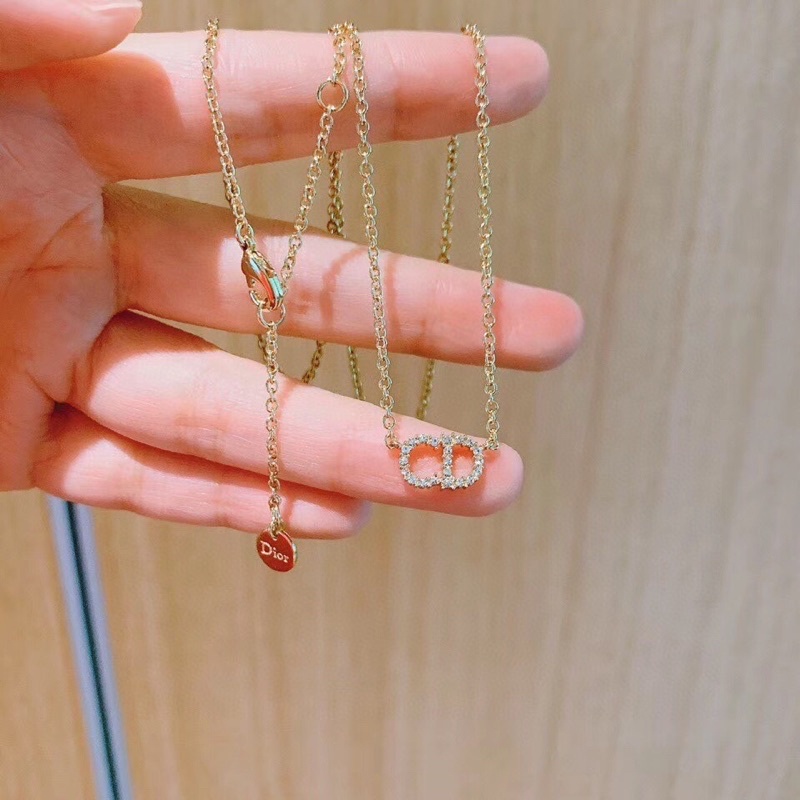 Set vòng cổ + khuyên tai CD titan cao cấp không han gỉ, bông tai thương hiệu cực hot dây chuyền