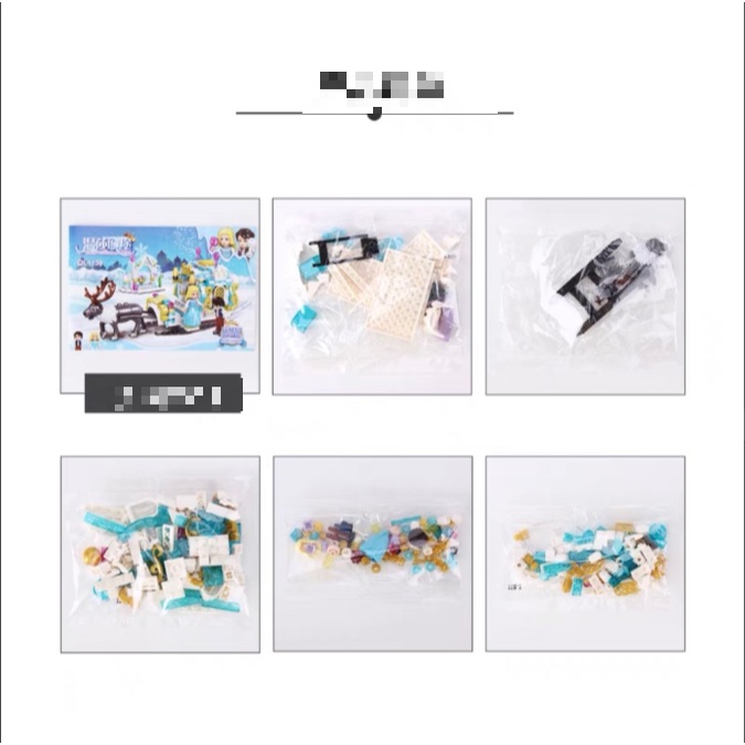 [Hàng mới về] Bộ Lego Xếp hình Nữ hoàng băng giá Frozen Xe tuần lộc 273 Mảnh