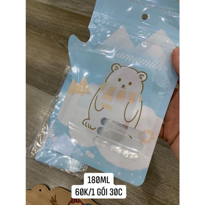 Hộp 30 Túi Trữ Sữa Vcoool 180ml Có Vòi Rót Tiện Dụng