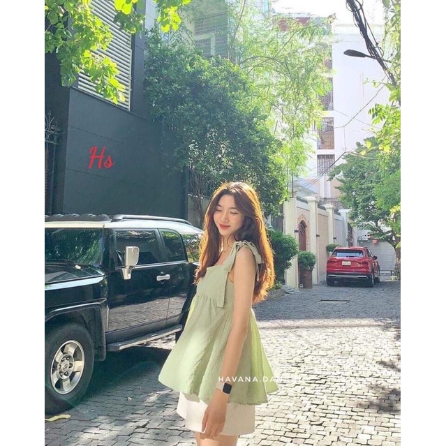 Bộ đũi xanh bơ buộc vai HS6