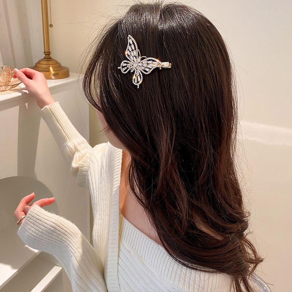 TWINKLE Kẹp Tóc Mỏ Vịt Họa Tiết Hình Học Rỗng Kiểu Vintage Dễ Thương Cho Bạn Gái