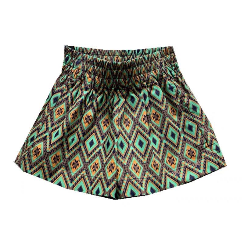 Jiashucheng Quần Short Thể Thao Lưng Cao Ống Rộng In Họa Tiết Thời Trang Cho Nữ