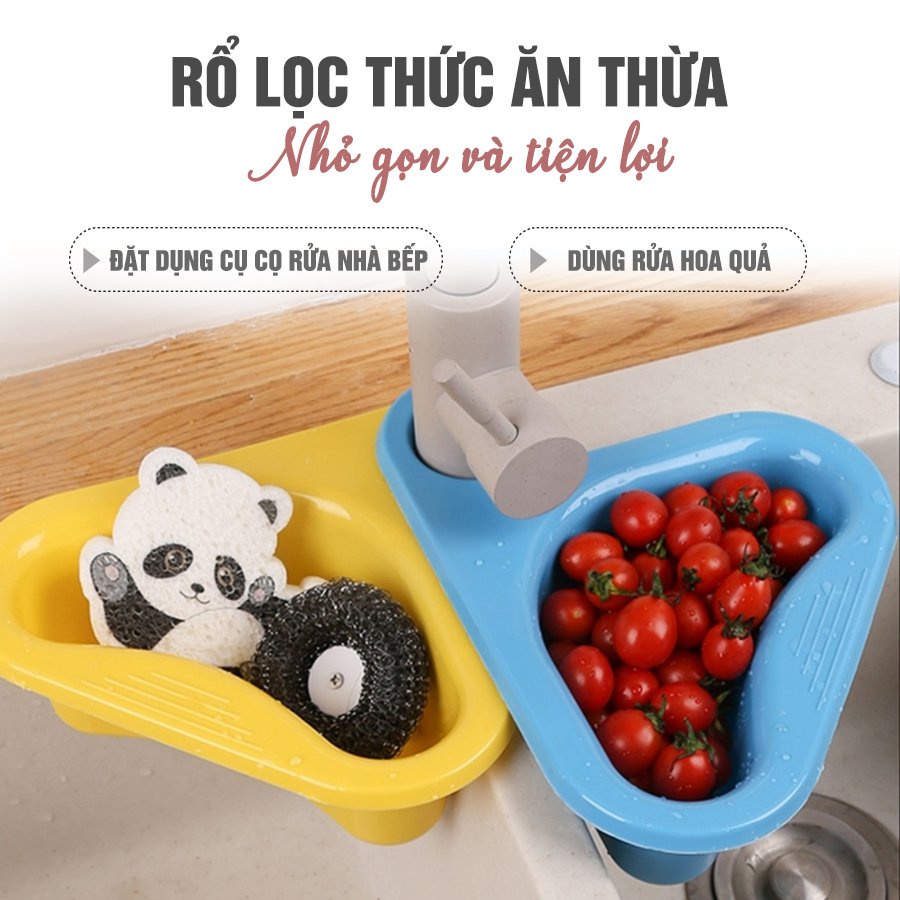 Giỏ Lọc Rác Đa Năng Gắn Vòi Rửa Bát Hình Thiên Nga