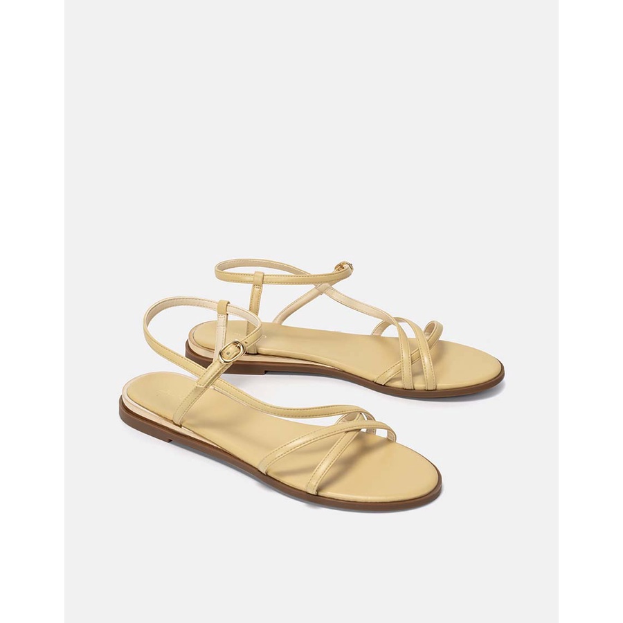 JUNO - Giày Sandal Mũi Tròn Quai Mảnh Bất Đối Xứng - SD03045