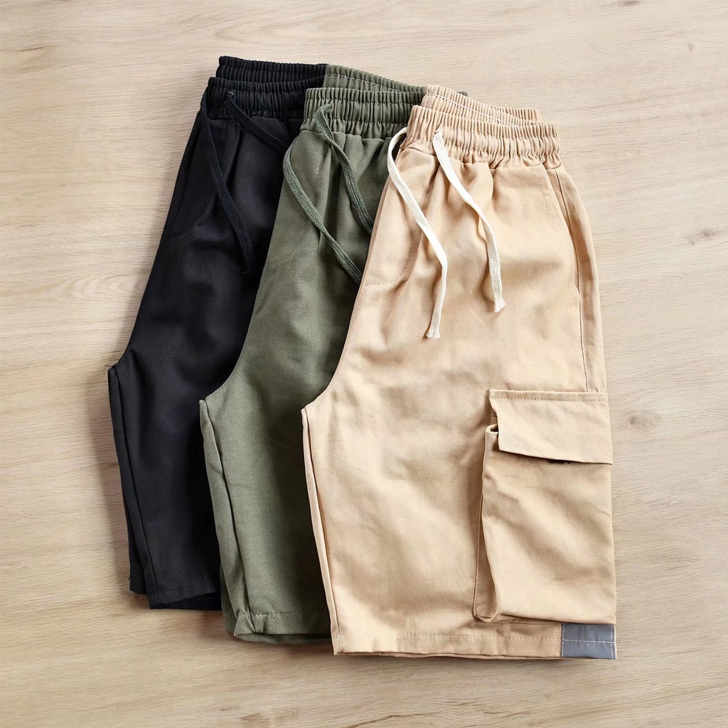 Quần ngắn ống rộng Nhiều Túi Thoải Mái Thời Trang Mùa Hè Cho Nam Size M-3XL
