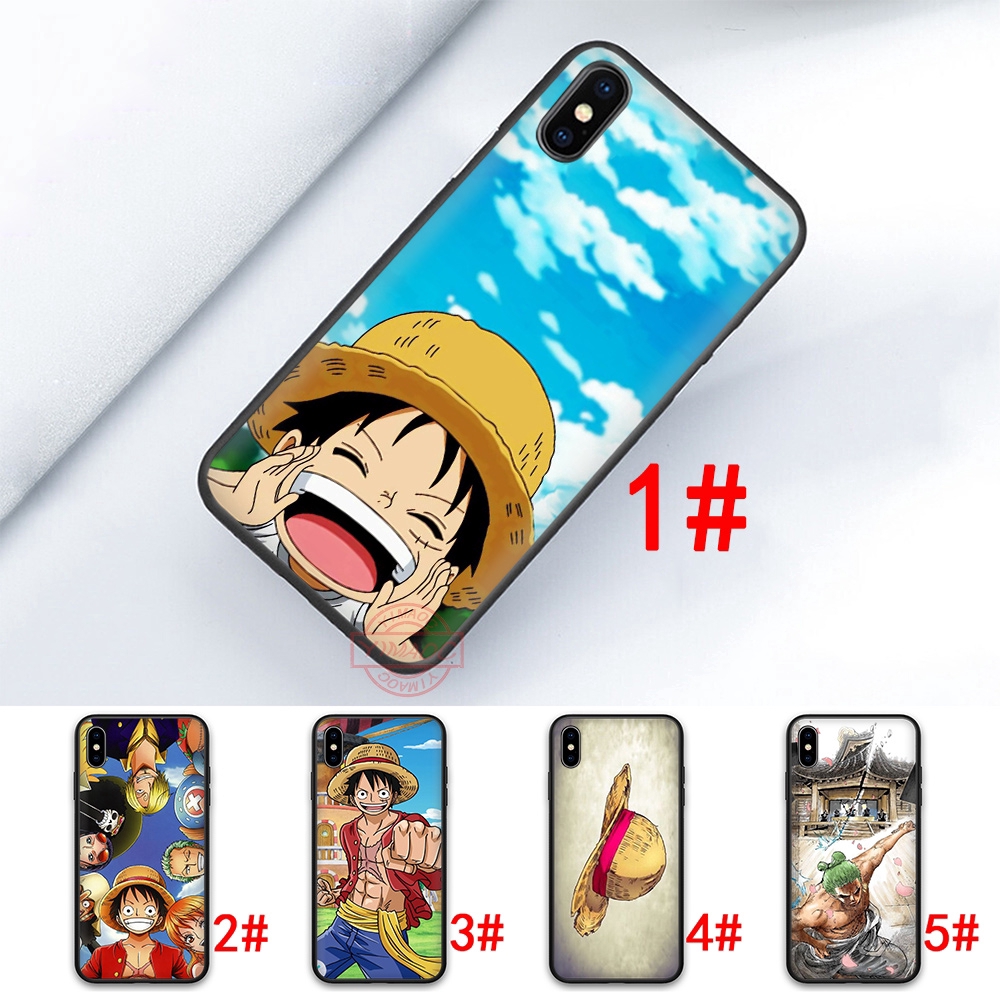 Ốp điện thoại in hình Anime One Piece thời trang cho iPhone XR X XS Max 8 Plus 7 Plus 6S 6 Plus 5S SE 5