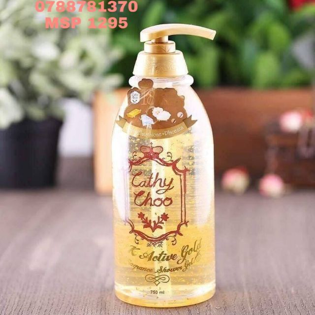 SỮA TẮM TRẮNG DA CATHYCHOO VỚI TINH CHẤT VÀNG 24K