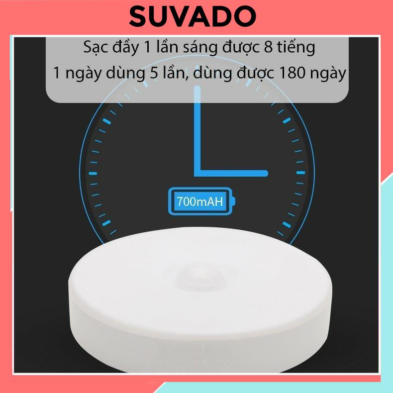 Đèn LED cảm ứng không dây thông minh dán tường tủ bếp cầu thang pin sạc USB ddenf led Light 002 SUVADO