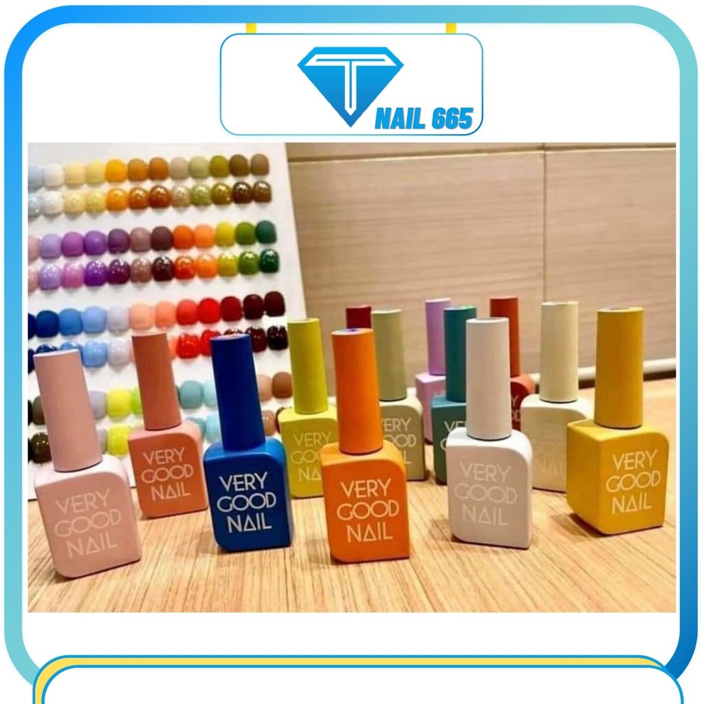 Sét sơn gel móng tay , Sơn gel Very gool nail tặng bảng màu base top