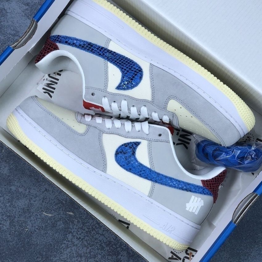 Giày sneaker AF1 Dunk Vệt Xanh, Giày Air force 1 low SP undefeated 5 on it dunk Hàng cao cấp Full Box Bill