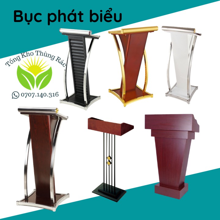 Bục Phát Biểu Bằng Gỗ Hội Nghị, Trường Học, Bục Phát Biểu Gỗ, E-008