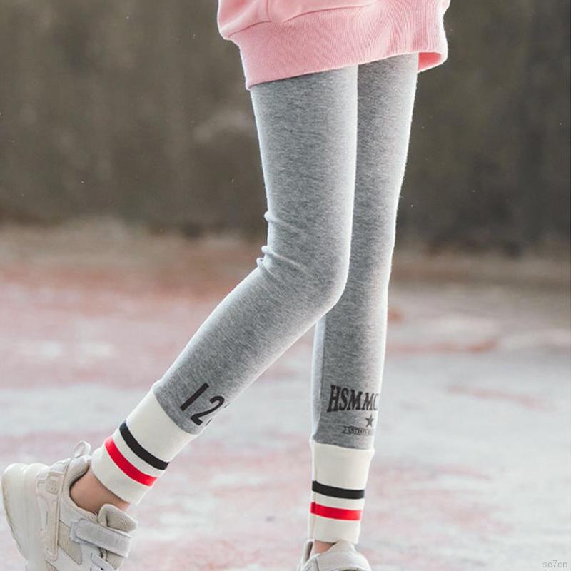 Quần Legging Co Giãn Cho Bé Gái 4-10 Tuổi