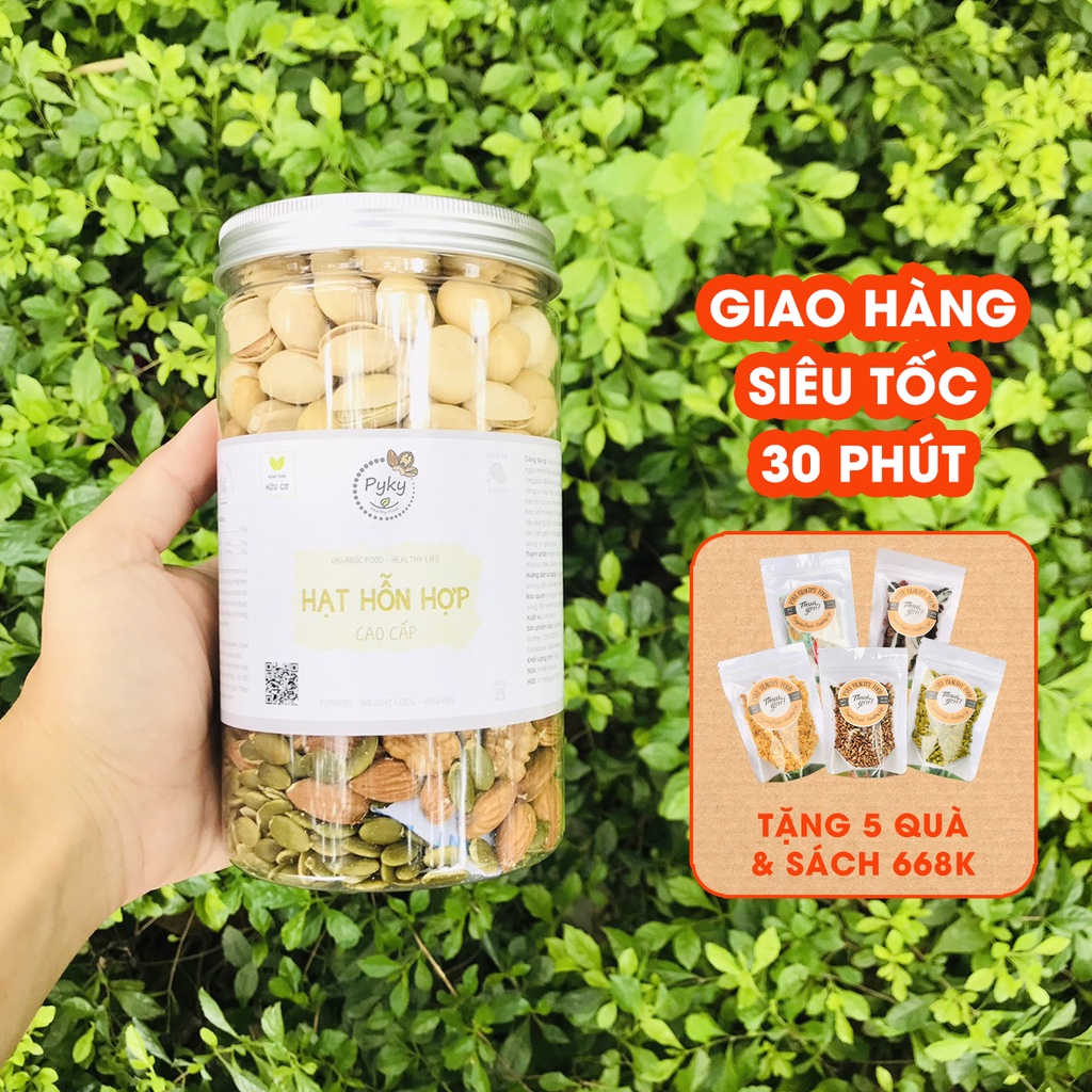 Hạt Dinh Dưỡng Mix [CHẤT LƯỢNG CAO CẤP] 7 Loại Hạt Nhập Khẩu | Ăn vặt - Các loại hạt dinh dưỡng Pyky