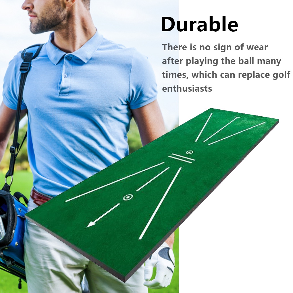 [GLOBAL] Golf Training Mat Portable Swing Detection Batting Trace Driving Range Practice Marks Pad Accessories Home