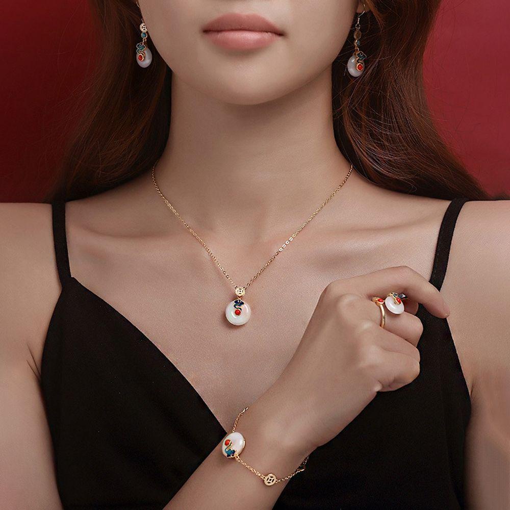 Khuyên Tai Hình Đám Mây Có Thể Điều Chỉnh Kích Thước Phong Cách Trung Hoa