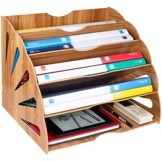 Kệ đựng văn phòng phẩm bằng gỗ coto.stoca-009 | d34 x r28 x c28cm | kệ đựng hồ sơ | kệ văn phòng