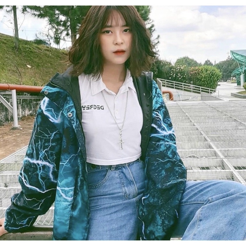 Áo Khoác Dù 3D Phản Quang_Chất Dù Nhập Loại 1 Mặc Mát Mịn_Hàng May 2 Lớp Form Rộng Nam/Nữ Ok_AK31