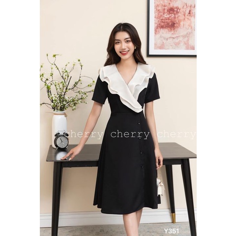 Váy công chúa bèo cổ Y351