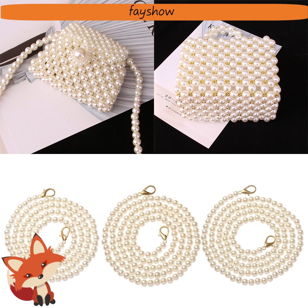 Dây Chuỗi Ngọc Trai Dài 14 Kích Cỡ Thay Thế Đeo Túi Xách Thời Trang