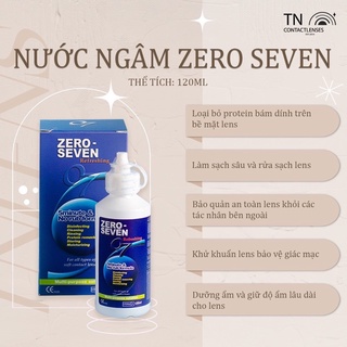 Nước ngâm kính áp tròng / lens Zero Seven 120ml