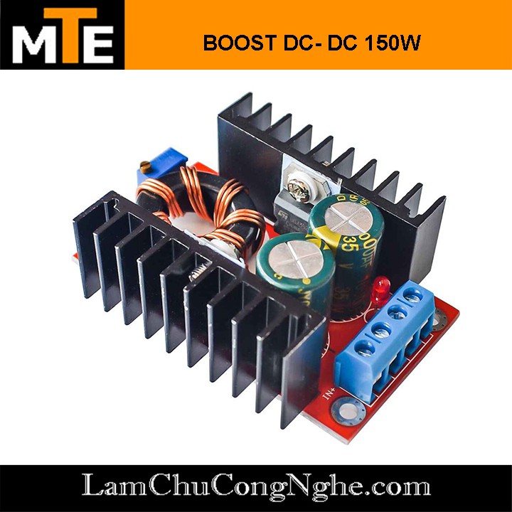 Mạch tăng áp DC 150W 10 - 32V to 12 - 35V có thể sạc laptop từ acquy - Module Boost