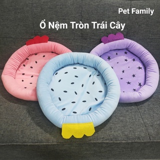 Ổ nệm tròn trái cây cho thú cưng