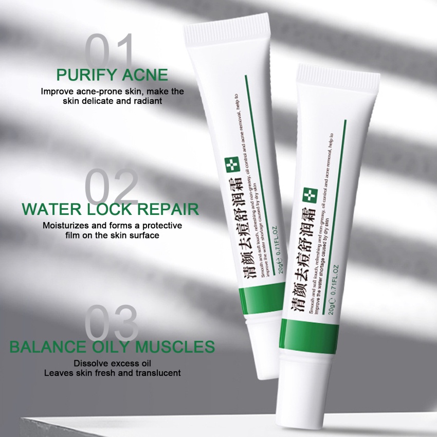 Kem Hỗ Trợ Giảm Mụn Trứng Cá Loại Bỏ Mụn Trứng Cá Kiềm Dầu Dưỡng Ẩm Làm Trắng Da Se Khít Lỗ Chân Lông