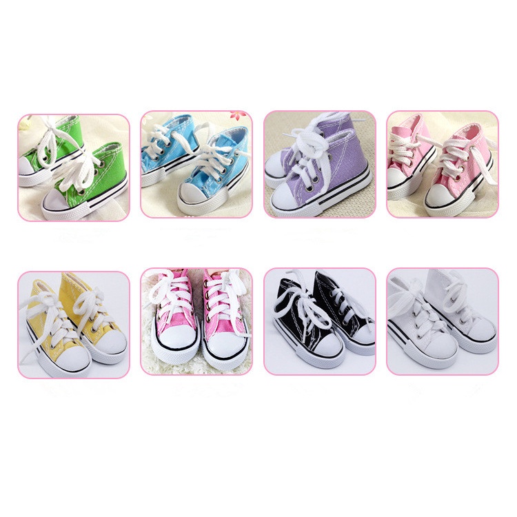 Giày Vải Canvas 7.5cm Cho Búp Bê BJD 60cm Tỉ Lệ 1/3