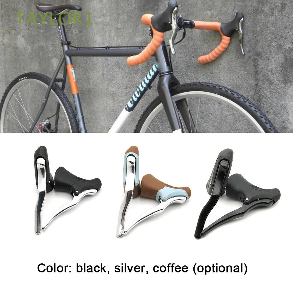 TAYLOR1 Bicycle Accessories Bicycle Brake Handle Lightweight Handlebar Set Cycling Brake Levers Road Bike Aluminum Bicycle Parts Fixed Gear Front & Rear Mountain Bike Bike Drop Bar