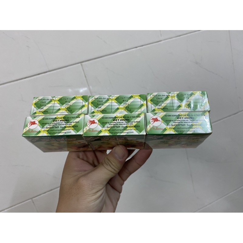 6 Viên Gia vị Bún bò Huế chay Việt Hương hộp 74g