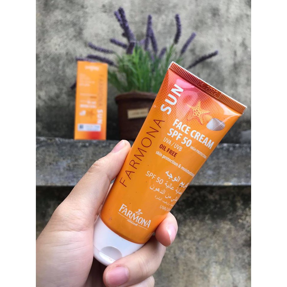 Kem Chống Nắng Farmona Sun Face Cream Oil Free Spf 50 - Dành Cho Da Dầu Mụn