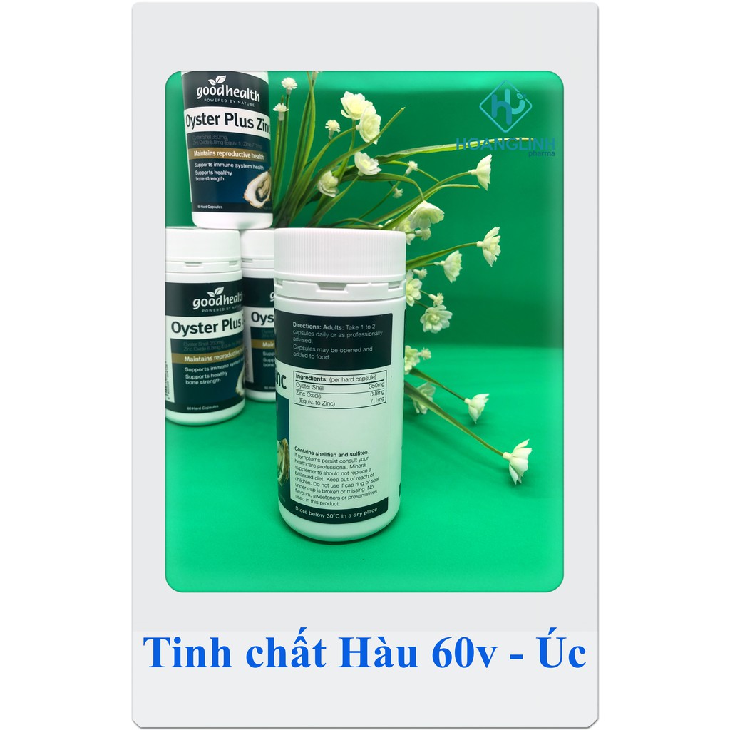 Tinh chất hàu Úc Oyster Plus Zinc Goodhealth 60v