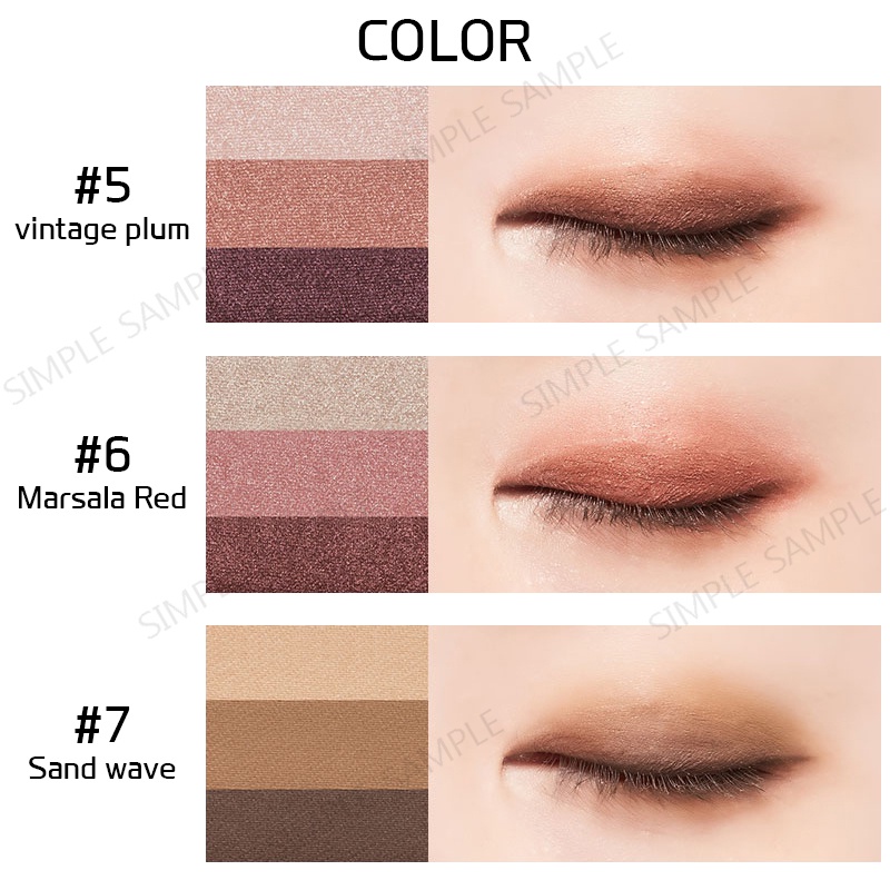 MISSHA Triple eye Shadow Intense finish Smooth Matte Shimmer Eye Makeup