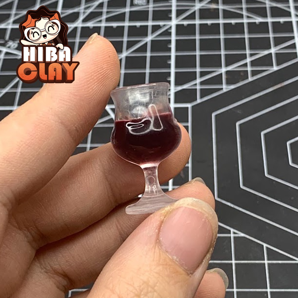 Ly rượu vang Mini Food, đồ ăn tí hon, đồ ăn mini mô hình cho búp bê DIY
