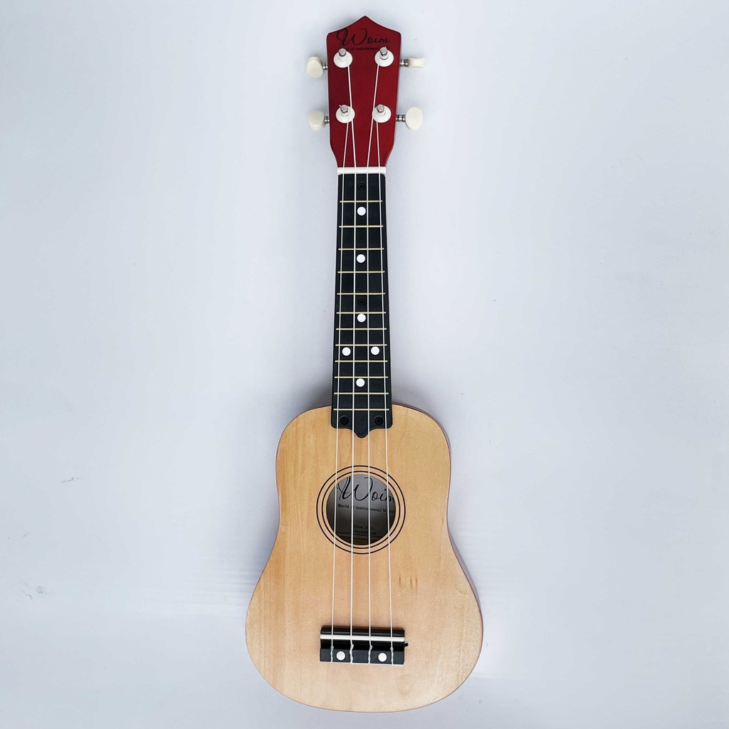 Đàn Ukulele Gỗ Hồng Phấn WOIM Soprano Size 21inch 53cm (Mua 1 Tặng 5)