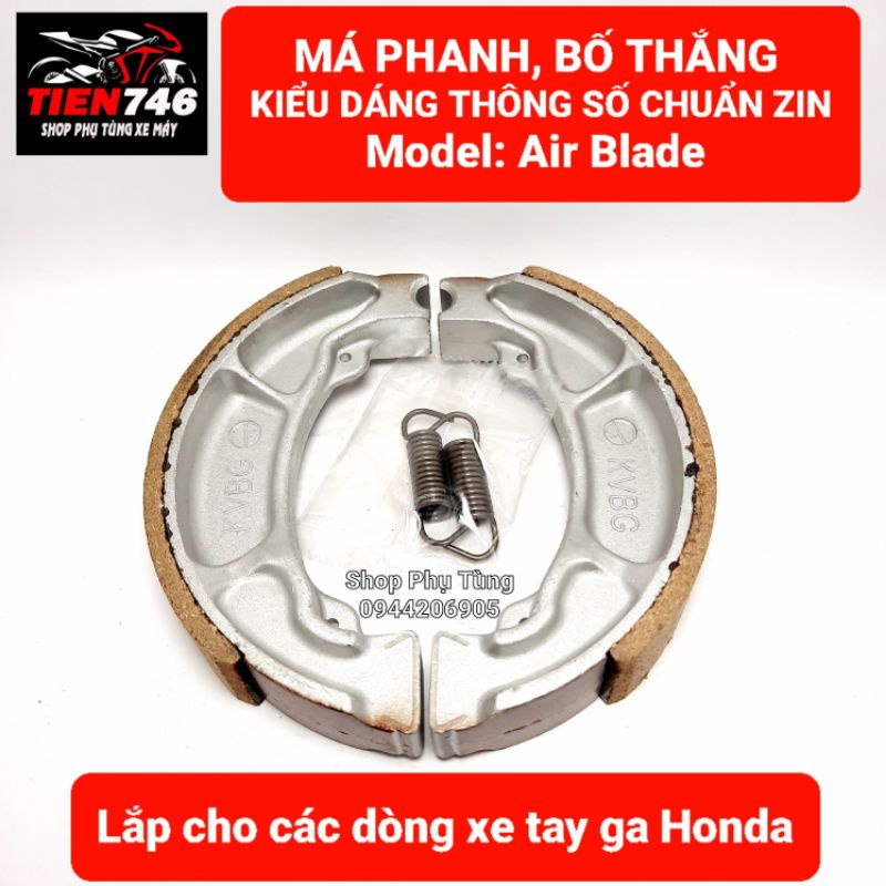 Má phanh cơ, Bố thắng đùm cho Air Blade, Vision, Lead, Pcx, Sh Mode, Vario, và các mẩu xe Tay Ga Honđa khác