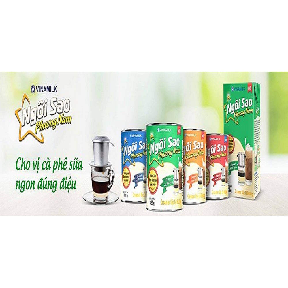 [HSD T5-2022] Creamer đặc Ngôi Sao Phương Nam xanh lá - Hộp giấy 380gr