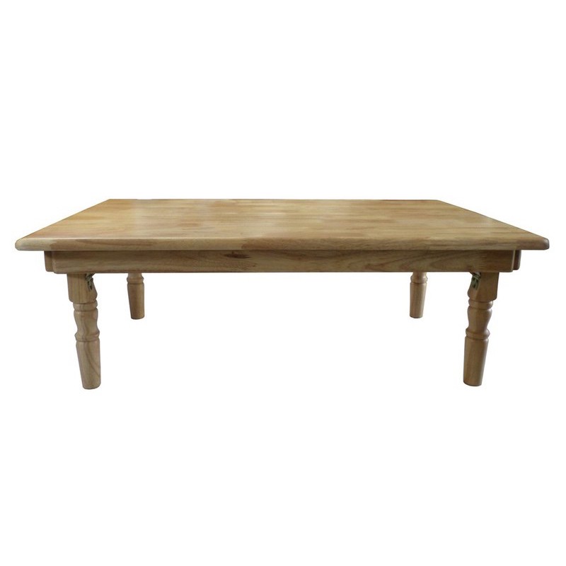 Bàn Trà Chân Tiện 47wood Kích Thước 70x120Cm Gỗ Cao Su