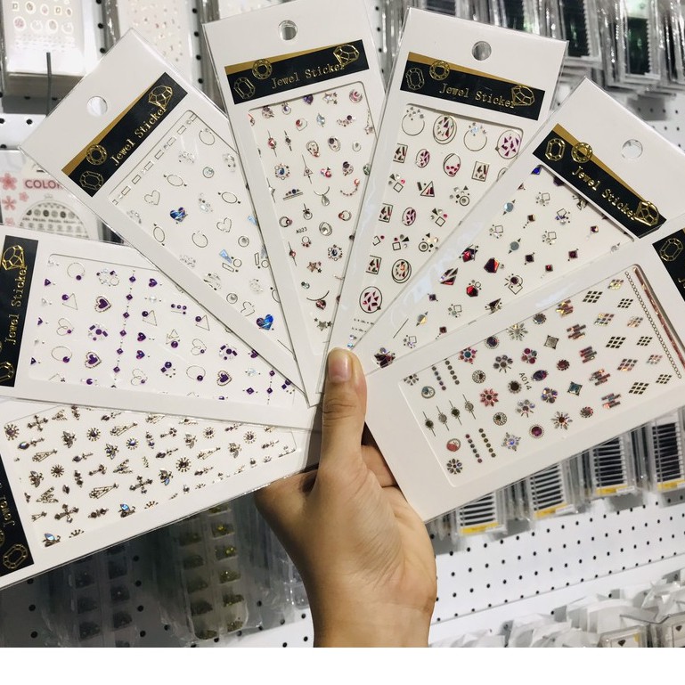 sticker 3D trang trí móng sticker dán móng