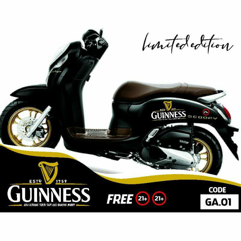 (hàng Mới Về) Miếng Dán Trang Trí Họa Tiết Guinness Scoopy 21 +