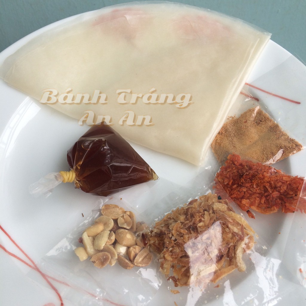 Bánh Tráng Phơi Sương Nước Cốt Me Cuốn Dẻo Tây Ninh Ăn Vặt Sốt Me ANANFOODS - 05 BỊCH CHAM_ME