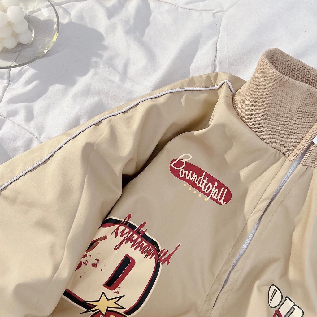 [sẵn] Áo khoác Varsity jacket form rộng chữ in Onsig (ảnh thật tại shop) Tanazi Closet