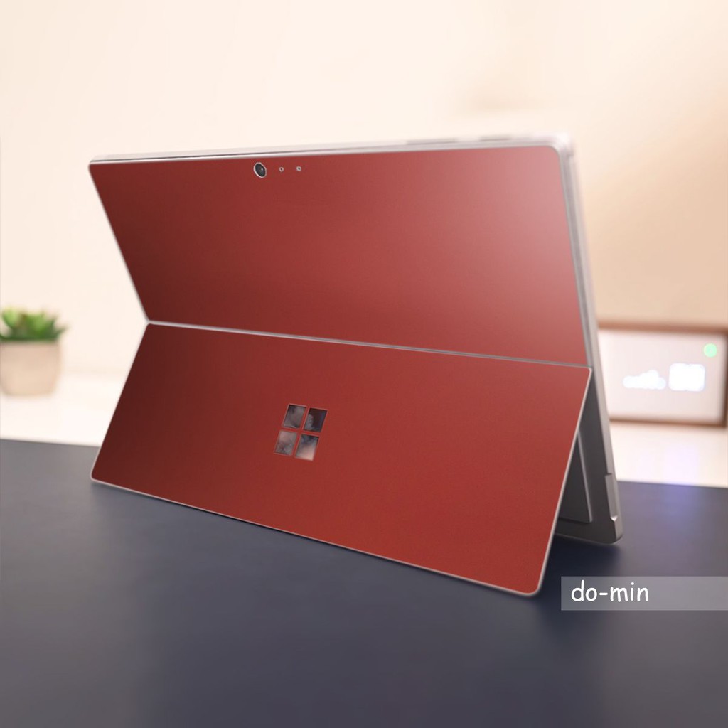Skin dán Aluminum Chrome đỏ mịn cho Surface Go, Pro 2, Pro 3, Pro 4, Pro 5, Pro 6, Pro 7, Pro X