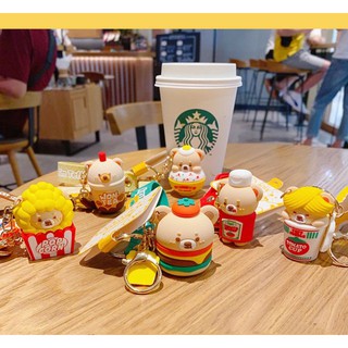 Móc khóa đồ ăn Fastfood siêu dễ thương