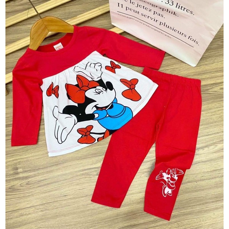 10-24 kg sỉ Bộ dài tay cho bé gái dáng babydoll - sỉ quần áo bé gái