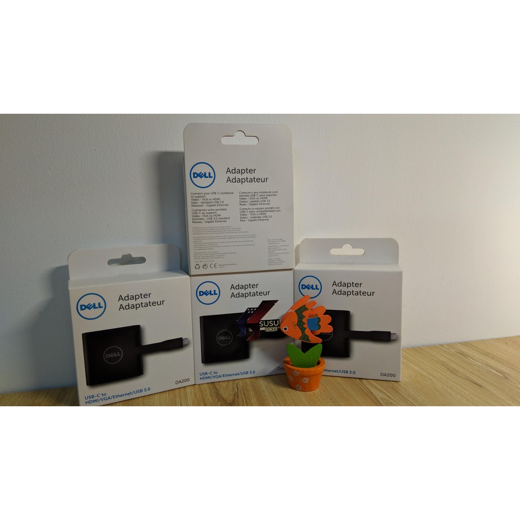 Adapter Dell DA200 - Bộ chuyển đổi tín hiệu USB Type C Dell