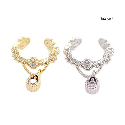 Khuyên Vành Tai Đính Đá Thời Trang Cho Nữ