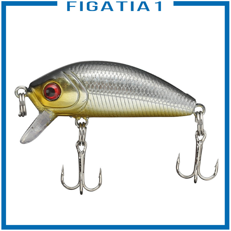 [FIGATIA1]8x Realistic Fishing Lures Surface Hook Topwater Lure Swimbait for Bass Pike