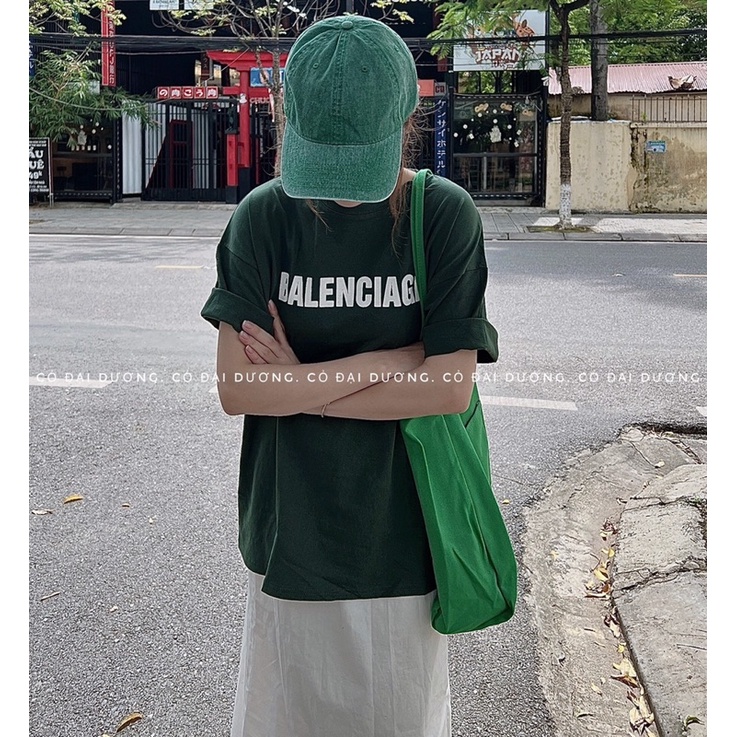 Áo chữ BALE màu xanh lá đậm TH6